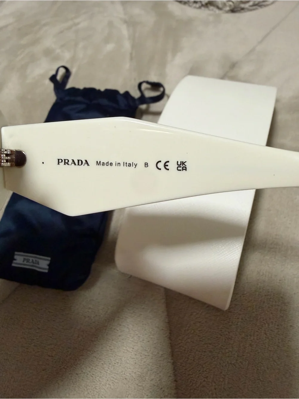 Prada White Sunglasses